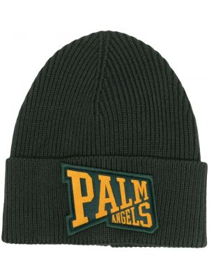 Вълнена шапка Palm Angels зелено