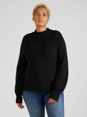 Пуловер Pieces Curve черно