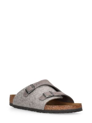 Plstěné sandály Birkenstock šedé