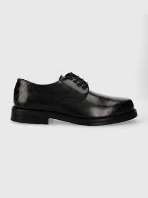 Чорні шкіряні туфлі Karl Lagerfeld
