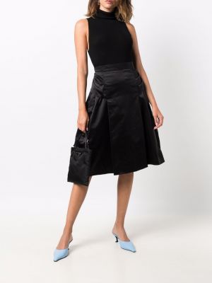 Falda con lazo Prada Pre-owned negro
