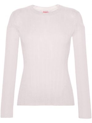 Прозрачен пуловер Kenzo розово