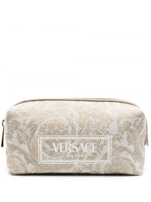 Borsa ricamata in tessuto jacquard Versace