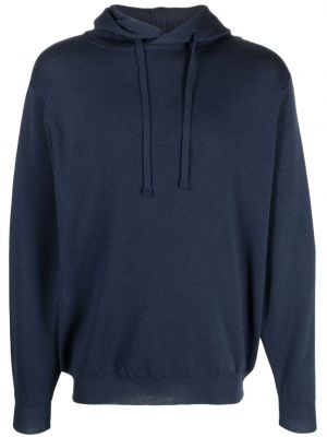 Woll hoodie John Smedley blau