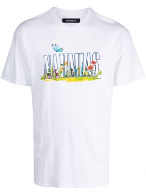 Памучна тениска Nahmias бяло