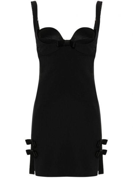 Mini haljina s mašnom Elisabetta Franchi crna