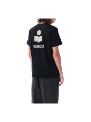 Hemd aus baumwoll mit print Isabel Marant schwarz