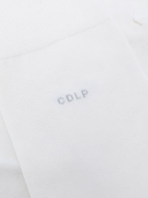 Socken mit stickerei Cdlp weiß