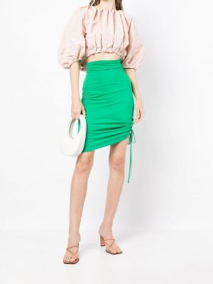 Drapované mini sukně Nº21 zelené