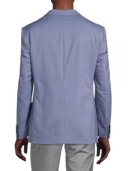 Спортивное шерстяное пальто Tommy Hilfiger синее