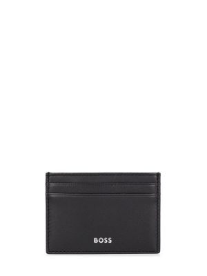 Usnjena denarnica Boss črna