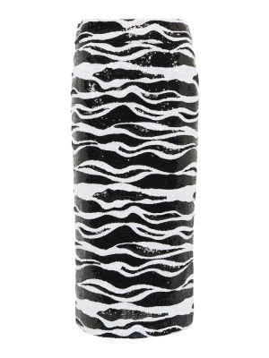 Midi sukňa s potlačou so vzorom zebry Dolce&gabbana