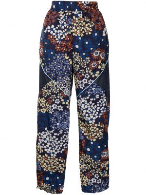 Pantalones de flores con estampado Sea azul