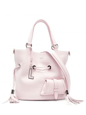 Δερμάτινη τσάντα Lancel ροζ