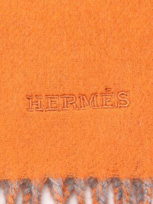 Haftowana szal z frędzli z kaszmiru Hermes