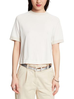 Jersey de tela jersey bootcut Esprit Collection blanco