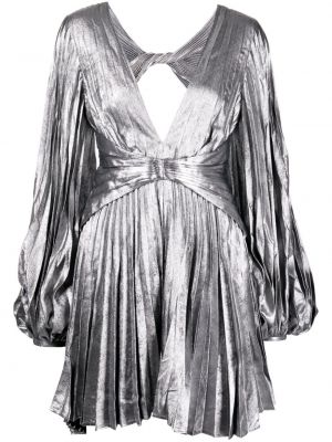 Sukienka koktajlowa Acler srebrna
