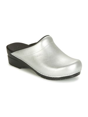 Pantofle Sanita stříbrné