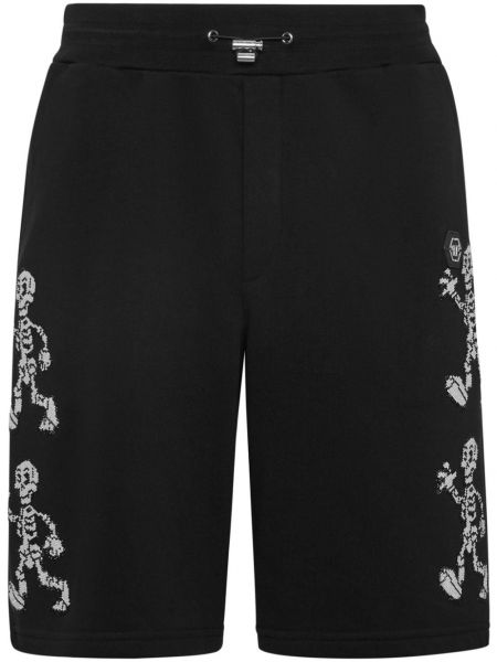 Jersey kratke hlače Philipp Plein črna