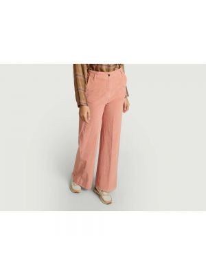 Pantalones de algodón con bolsillos Diega rosa