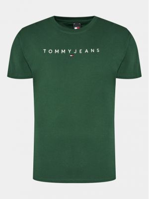 Tričko Tommy Jeans zelené