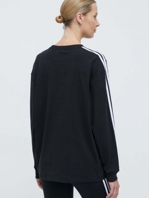 Hosszú ujjú csíkos hosszú ujjú póló Adidas Originals fekete