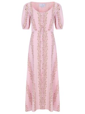 Шелковое платье Luisa Beccaria розовое