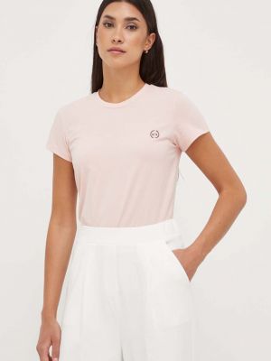 Тениска Armani Exchange розово
