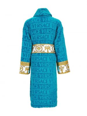 Szlafrok Versace niebieski