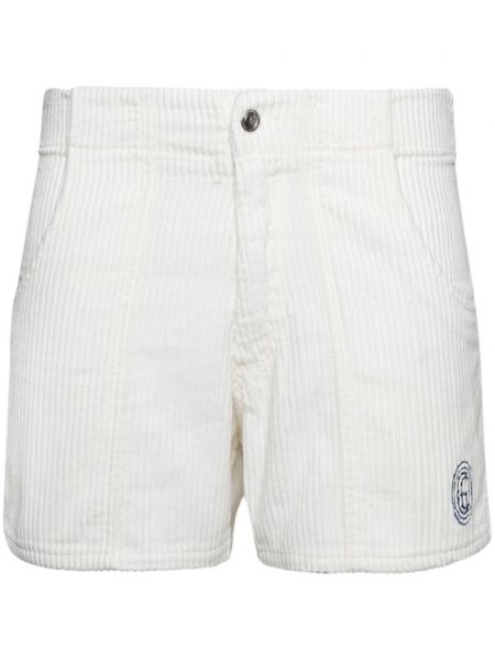 Bermuda kratke hlače iz rebrastega žameta Gallery Dept. bela