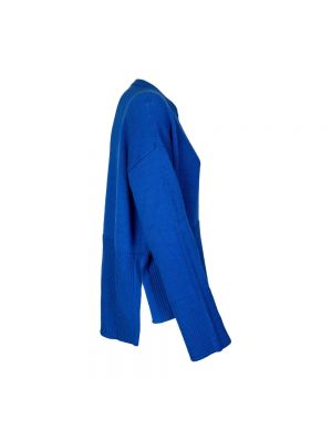 Sweter z okrągłym dekoltem Dondup niebieski