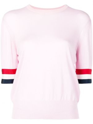 Camiseta de lana Thom Browne rosa