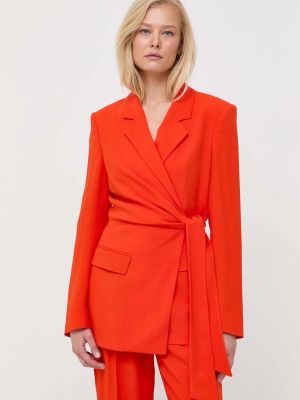 Оранжевый однотонный пиджак Boss