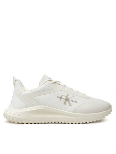 Αθλητικό sneakers με δαντέλα Calvin Klein Jeans λευκό