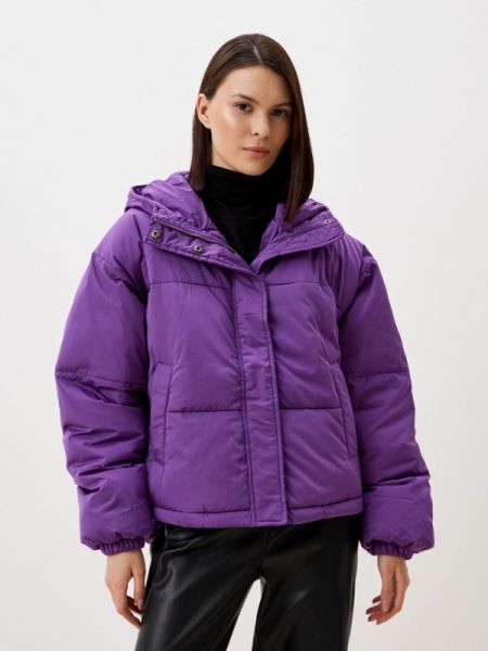 Утепленная демисезонная куртка Ichi фиолетовая