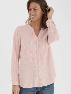 Рубашка в полоску B.young розовая