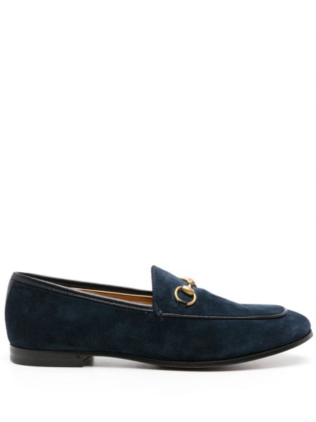 Pantofi loafer din piele de căprioară Gucci Pre-owned albastru