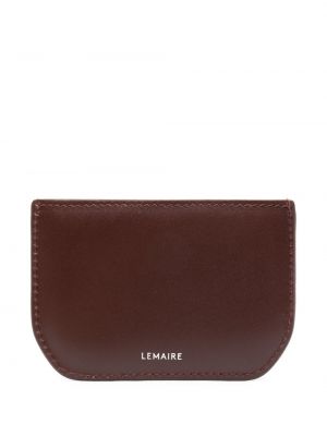 Δερμάτινος πορτοφόλι με σχέδιο Lemaire καφέ