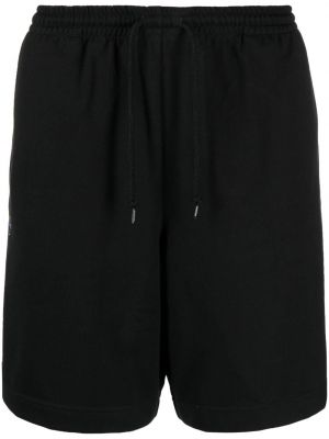 Shorts de sport brodeés en coton Wtaps noir