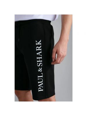Pantalones cortos de algodón Paul & Shark negro