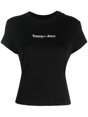 T-shirt ricamato Tommy Jeans nero