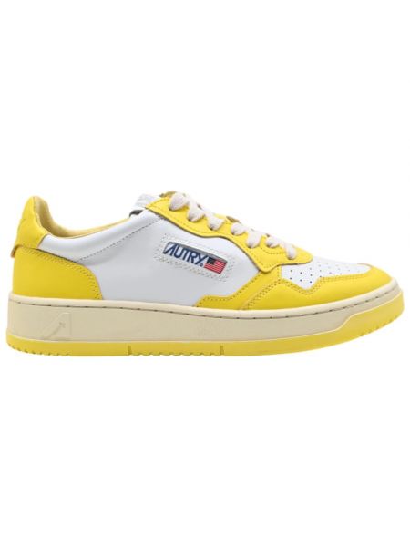 Sneakersy Autry żółte