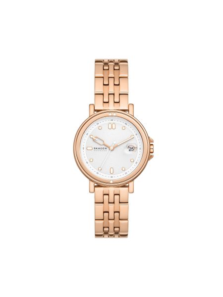 Rožinio aukso laikrodžiai Skagen