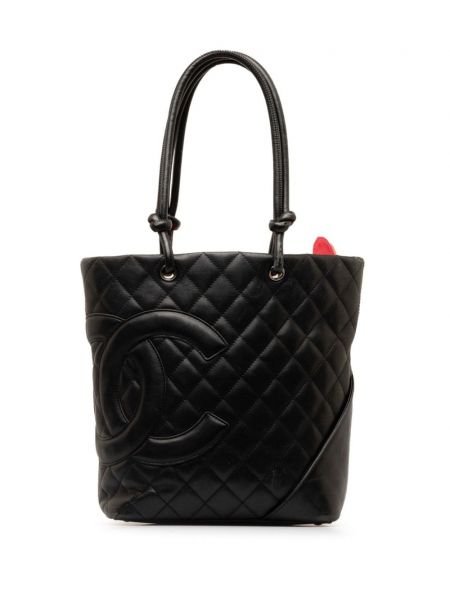 Шопинг чанта Chanel Pre-owned черно