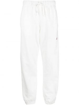 Памучни спортни панталони бродирани Autry бяло