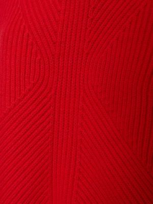 Vlnený sveter Victoria Beckham červená