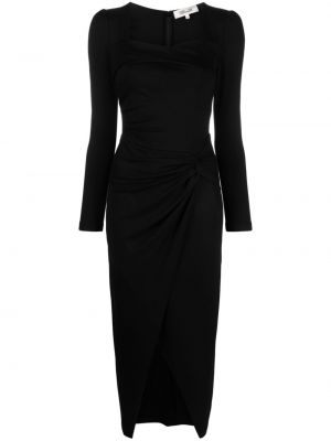 Миди рокля Dvf Diane Von Furstenberg черно