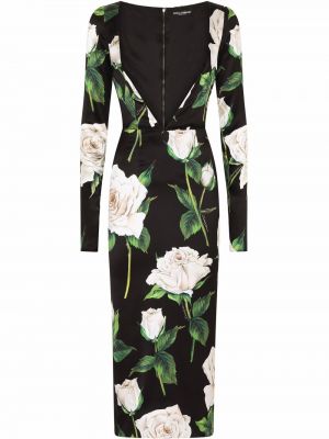 Robe de soirée à fleurs Dolce & Gabbana
