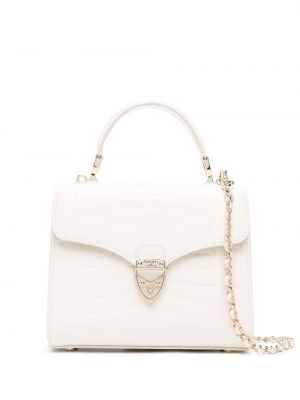 Τσάντα shopper Aspinal Of London λευκό