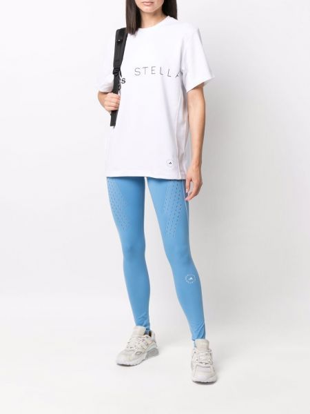 T-shirt à imprimé Adidas By Stella Mccartney blanc